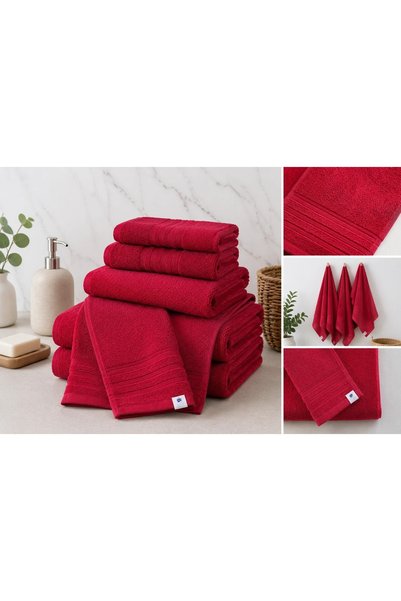 Ralex Prosop baie 50x90 cm Luxury 100% Bumbac Lux 600 gr./mp, Roșu
