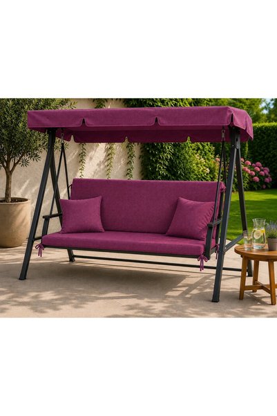 Ralex Saltea balansoar premium două segmente cu 2 perne 30x50 cm, 50x150 cm s...