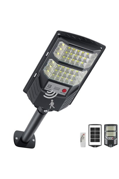 YACAISI Solar outdoor street lights, 8500K LED solar-powered light, dusk to d...
