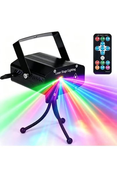 Generic إضاءة مسرحية، إضاءة دي جي للحفلات، إضاءة RGB تعمل بالصوت، تعمل تلقائي...