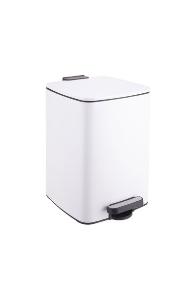 Relaxdays Trash Can, for Kitchen, 12 l, White