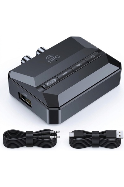 TECHSTAR T59 Δέκτης ήχου Bluetooth 5.3 με NFC, μικρόφωνο hands-free, 3.5 mm A...