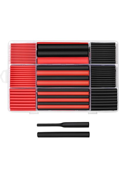 Arabest 270pcs 3:1 Dual Wall Adhesive Heat Shrink Tubing Kit, 6 Sizes (Diamet...