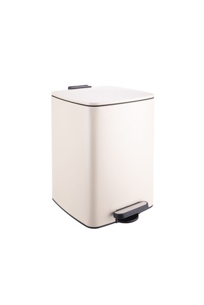 Relaxdays trash can, for kitchen, 20 l, beige