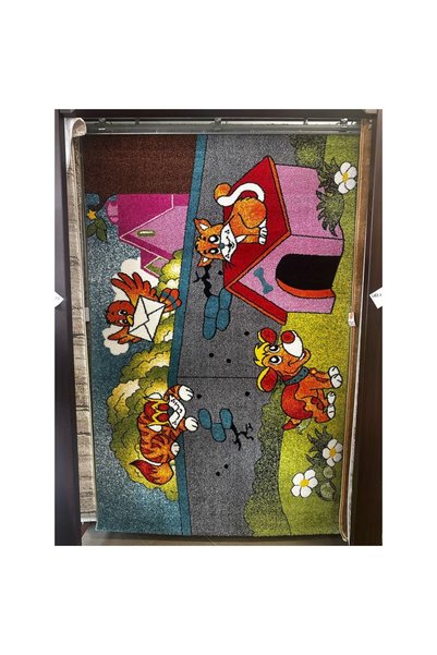 Casasro Covor, Ideal pentru Camerele Copiilor, Tematica Pisica si Cainele, 12...