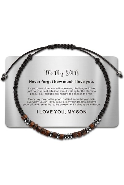 NALACAL Graduation Gifts For Son Him, Teen Boy Gifts To My Son Bracelet From ...