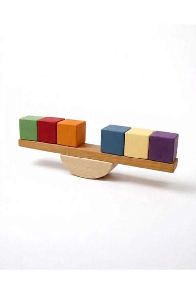 Madwoodtoys Montessori Natural Wooden Balance Game