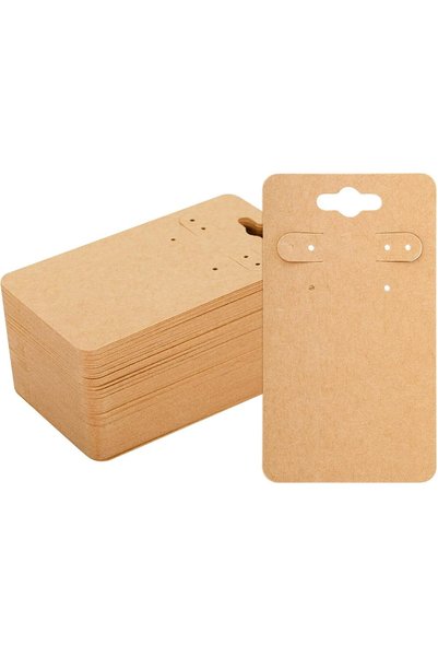 NALACAL Earring Cards, 100 Pcs Earring Display Cards With 6 Holes, 2x3.5 In D...