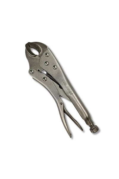 TOLSEN 10in 250mm Locking Mole Wrench Vice Vise Grips Curved Jaw Lock Clamp P...