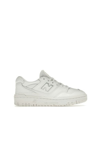 New Balance 550 Alb Alb-murdar Gri (GS)