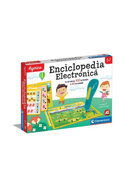 Agerino Joc educativ Enciclopedie electronică 5-7 ani Cadou pentru copii Învă...
