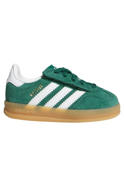 adidas Gazelle Confort de interior, închidere, verde colegial, alb, gumă (TD)