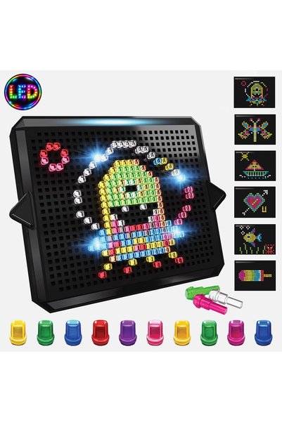 OEM Educational Mosaic Pegs & LED Game, 210 pegs, multicolor, for 3 years, in...