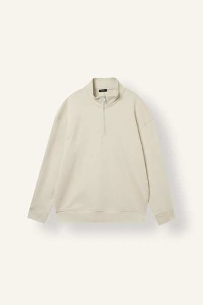 DeFacto Boxy Fit High Neck Scuba Fabric Long Sleeve Basic Sweatshirt E9363Ax26Au