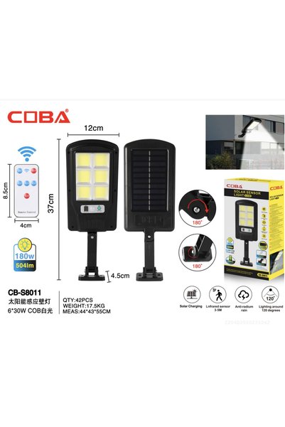 COBA Lampa solara CB-S8011-6COB