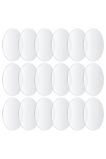 TVNYOUJIA OIJOIYOI 18pcs 4" Clear Acrylic Blanks, Round Acrylic Sheet Raw Mat...