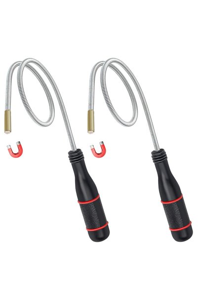 AZONEE Magnetic Pick-Up Tools, 2 Pack Bendable and Flexible Magnet Tool, 24 I...