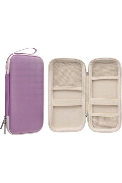 PROCASE Slim Pen Pencil Case, Pen Organizer for School Office -Purple