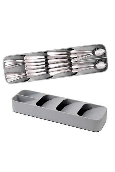 Showay Kitchen Drawer Cutlery Organizer Tray Utensils Store Holder Rack for C...