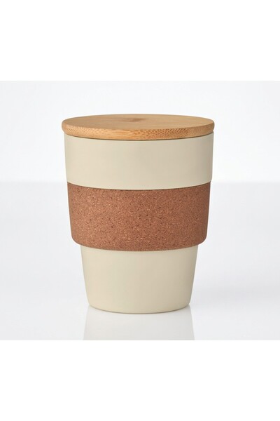 JOY CREATIVE travel mug, Bamboo, 300 ml, Beige