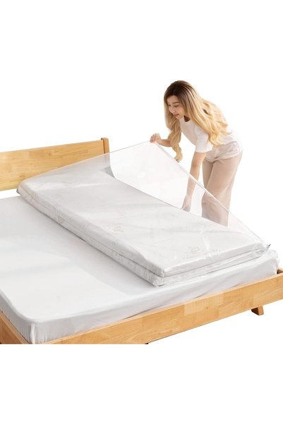 KASTWAVE Mattress Vacuum Storage Bag, Reusable Space Saver Vacuum Seal Bags f...