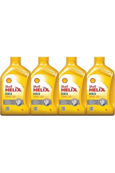 AEROSHELL زيت شل هيلكس HX5 10W-30 (1 لتر) (عبوة من 4 عبوات).