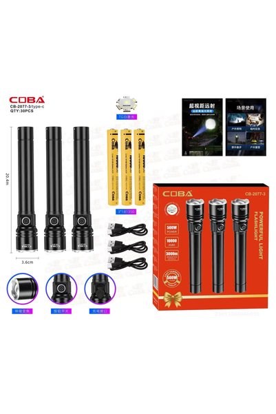 COBA Lanterna CB-2077-3-TG