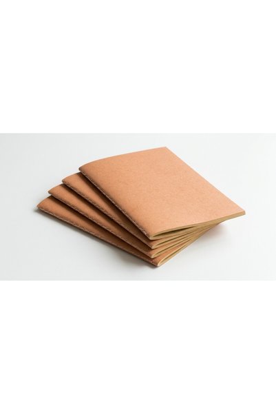 JOY CREATIVE Set 4 x caiet A6, coperta carton reciclat, 80 pagini veline, Joy...