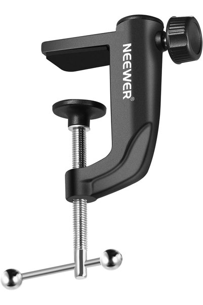NEEWER Metal Table Mounting Clamp for Microphone Suspension Boom Arm Stand