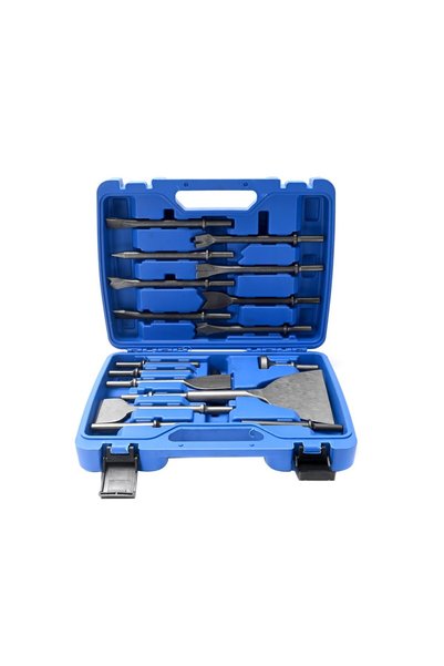 Lawazim 16-Piece Air Chisel Bits Set - Pneumatic Air Hammer Bit, Chisel Attac...