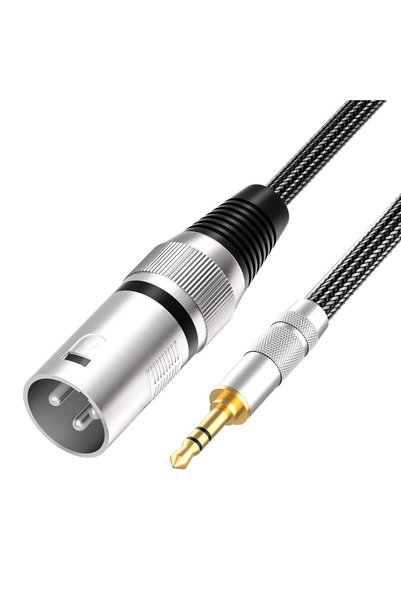 GENERAL Tisino 3.5mm TRS to XLR Male Unbalanced Audio Cable, 20AWG OFC, 0.5 m