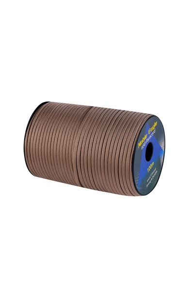 Choice 100M 7C Brown 4mm Military Paracord 650LB Outdoor Survival Tactical 7 ...