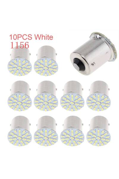 Choice CHINA 1156 Socket 10 Pcs 4W White SMD 3014 LED 1156 1157 BA15S BAY15D ...