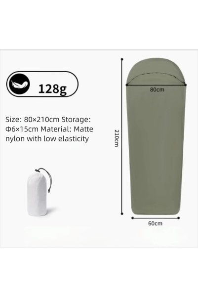 Choice GREEN Ultralight Sleeping Bag Liner Nylon Inner Liner Sleeping Bags Si...