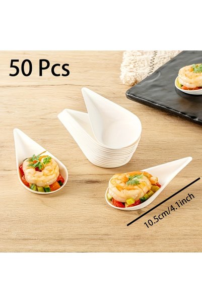 Choice 50pcs 50 Pcs Dessert Plate High-quality Trays Serving Home Plates Wate...