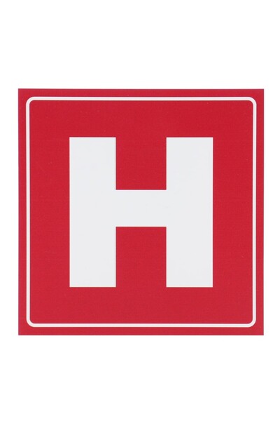 ShopPrint Semn indicator hidrant, PVC, 15 x 15 cm