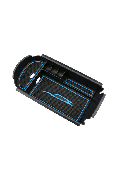Choice Blue Car Armrest Box Storage Center Console Organizer Container Holder...