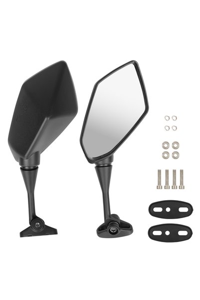 Choice Black Motorcycle Rear View Mirrors Reflector Side Mirrors Motorbike Ac...