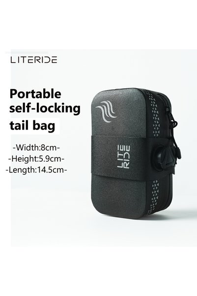 Choice Blakc LITERIDE Bicycle Saddle Bag 0.6L Mini Portable Tail Bag MTB Road...