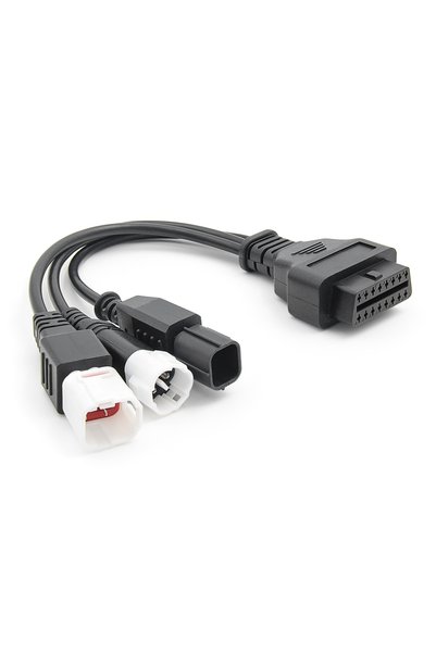Choice Black Male to Female 3pin 4pin for Yamaha 6pin for Honda to 16pin OBD ...