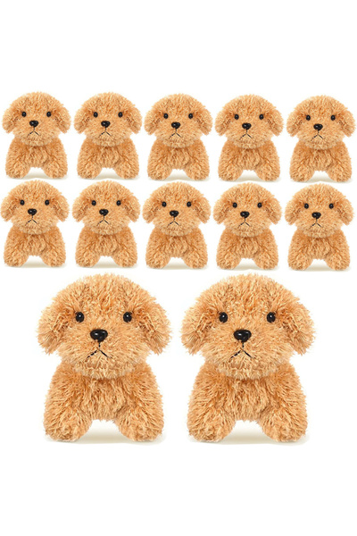 Choice 1pcs Beige Mini Puppy Stuffed Animal Adopt a Puppy Favors Small Push D...