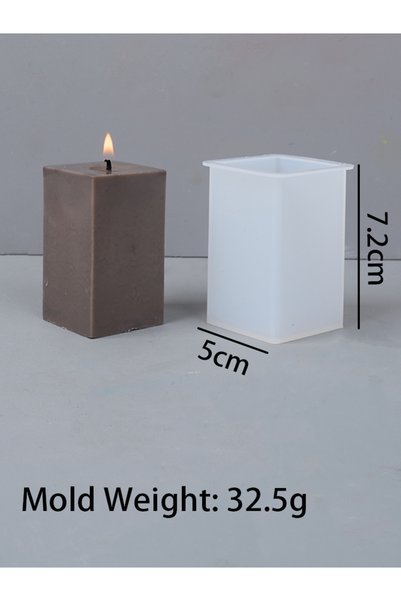 Choice 002 3D Geometric Silicone Candle Mold New Texture Cylindrical Scented ...