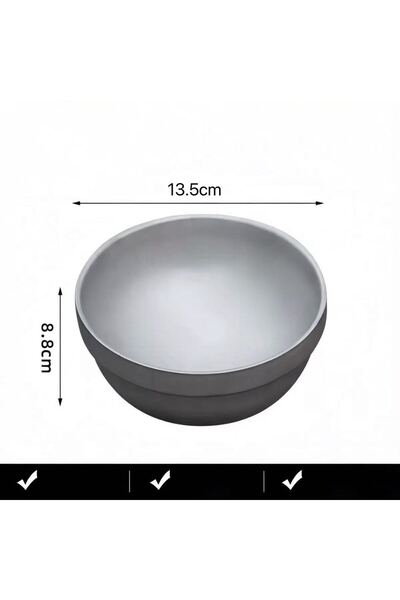 Choice B-13.5CM Titanium Purification Portable Bowl Multi Functional Soup Bow...