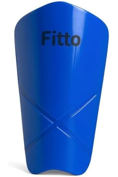 fitto Blue Shin Guard Pads for Soccer and Sports Protection