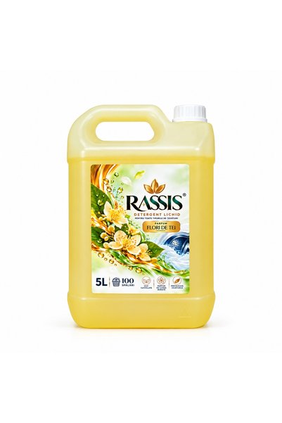 RASSIS Течен перилен препарат, аромат на липов цвят, 5 л, 100 изпирания