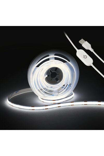 Generic Led Strip Lights,13.12ft/4m 640 LEDs Touch stepless Dimmable USB COB ...