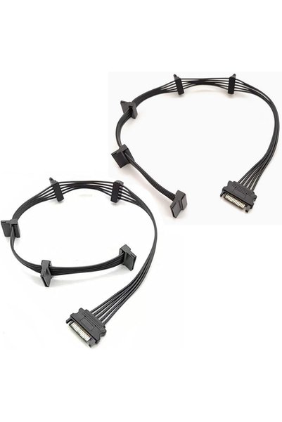 Aputue Power Splitter Cables, 2 PCS Power Splitter Cables 1 to 5 19.7 Inch, 1...
