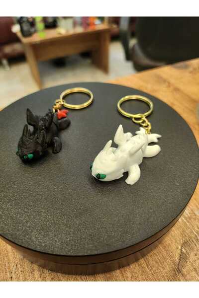 AlaSwan Baby Toothless Dragon Anahtarlık 1 ADET