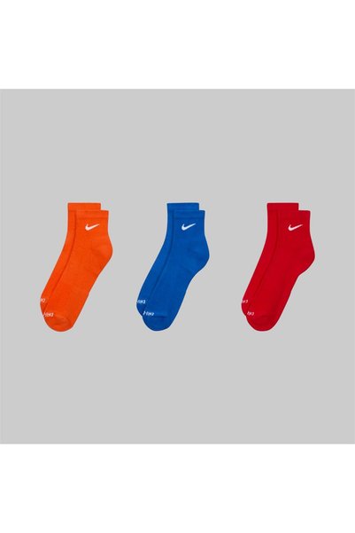 Nike Καθημερινές Κάλτσες Αστραγάλου Προπόνησης με Ενίσχυση (3 Ζεύγη)