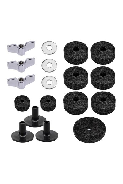Choice black Equipment Cymbal Felts Washers Percussion Instruments, Cymbal Wa...